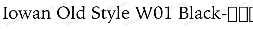 Iowan Old Style W01 Black字体转换